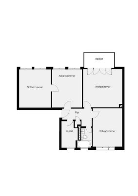 4-Zimmer Wohnung mit Balkon in Frankfurt-Dornbusch, ruhig mit hervorragender öffentlicher Anbindung