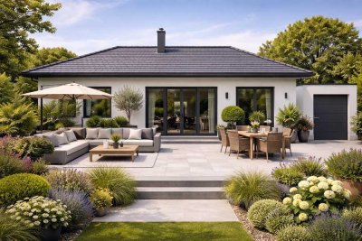 Naturnahes Baugrundstück mit geplantem Bungalow in Straubing Ittling