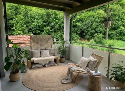 Erstbezug: Traumhafte Maisonette mit großzügigem, überdachtem Balkon