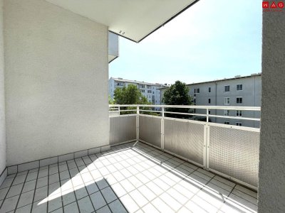 Wohnen im Grünen mit Top-Infrastruktur: 3-Zimmer-Wohnung mit Loggia &amp; Tiefgarage in Linz-Oed