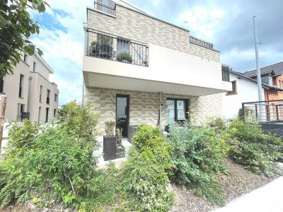 Moderne 2,5 Zimmer Erdgeschosswohnung mit großer Südterrasse in Finthen