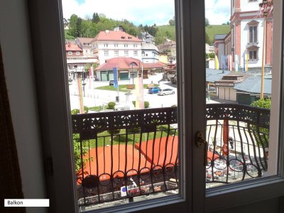 Helle und großzügige 1-Zimmer-Wohnung iM Herzen von Mariazell mit Blick auf die Basilika