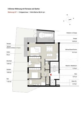 Erstbezug mit Balkon: Geschmackvolle 3,5-Zimmer-Erdgeschosswohnung mit lux. Innenausstattung