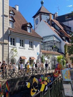 Stilvolle 2-Zimmer-Dachgeschosswohnung mit gehobener Innenausstattung mit Einbauküche in Freiburg