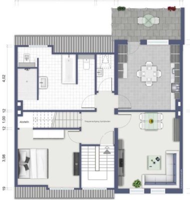 Stilvolle 4-Zimmer-Maisonette-Wohnung mit gehobener Innenausstattung mit EBK in Krefeld