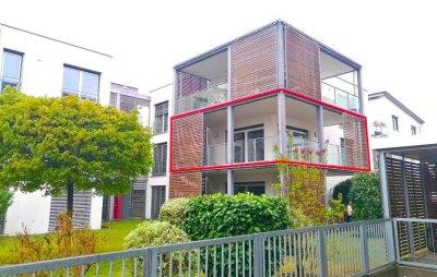 Moderne, barrierefreie Etagenwohnung mit zwei TG-Stellplätzen