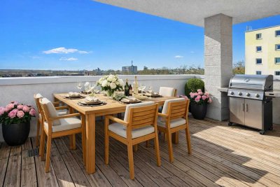 Residieren über den Dächern des Duisburger Südens: Barrierearmes Penthouse