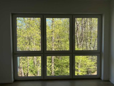 Wohnen am Schweizer Wald: 4-Zimmer-Neubauwohnung mit Kamin, Südbalkon und Aufzug