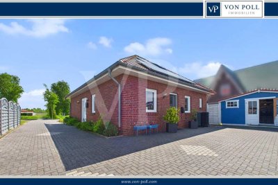 Zukunftssicher wohnen – Traumhafter Bungalow mit Wärmepumpe, PV & Aufzug in Marienhafe
