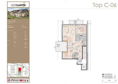 3-Zimmer-Dachgeschosswohnung / Top C6