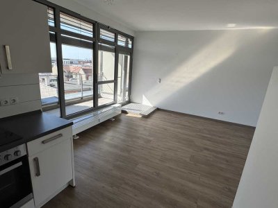 Zentrale 1-Wohnung im Zentrum mit Balkon und Einbauküche