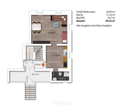Open House Samstag 13.12.2025 zwischen 13 und 14 Uhr ! 39 m² Wohnung in TOP-Lage von Kaindorf an der Sulm – inklusive Carport Top 103/2 