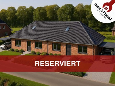 Ebenerdige Bungalowhälfte in ruhiger, ländlicher Lage nahe Aurich