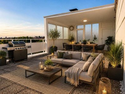 Hot-Summer-Life: Exklusive Penthousewohnung mit XXL-Dachterrasse samt Loggia