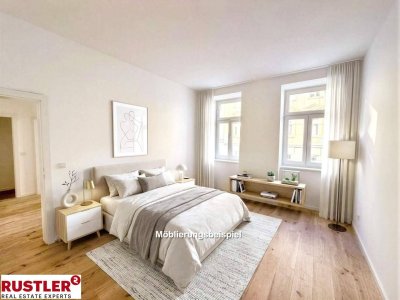Dachgeschosswohnung mit Freifläche in bester Lage - Nähe Kutschkermarkt
