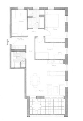 Helle 4-Zimmer-Penthouse-Wohnung im Merton Viertel FFM