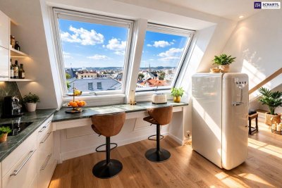 Urbaner Wohnluxus: Exklusive DG-Wohnung mit Terrasse &amp; spektakulärem Fernblick