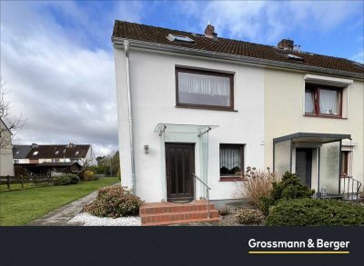 Reihenendhaus auf großem Grundstück