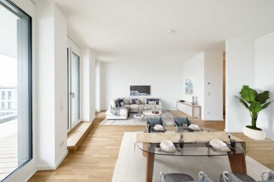 Luxuriöse 3-Zimmer Penthouse-Wohnung mit Blick auf den Rhein im 7.OG