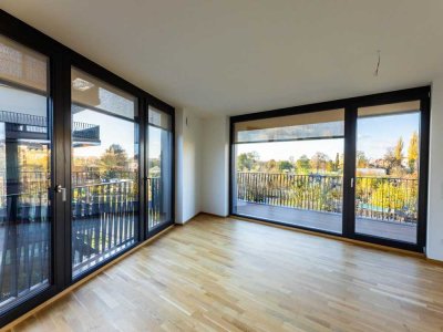 2-Zimmer-Wohnung mit Loggia und innovativer Deckenkühlung in Elbnähe