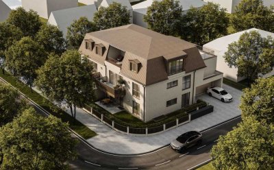 4-Zi.-DG-Whg. + Ankleide + Abstell + 2 Bäder + 2 Dachterr. / W/NFL. 167,17 m² / KFW-40 / prov.-fr.