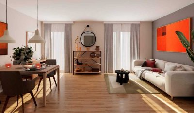 2-Zimmer-Wohnung mit Balkon in Südausrichtung