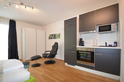 Moderne 1-Zimmer Wohnung, möbliert & komplett ausgestattet in Mörfelden