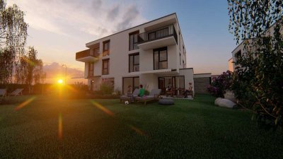 ZWEITBEZUG — TOP-Wohnung in DHH mit Einbauküche, Balkon + Carport