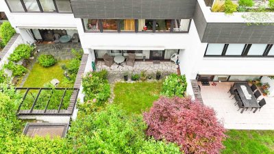 SCHÖNER WOHNEN in Poppenbüttel / 4 Zi.-ETW (Haus in Haus) mit Einzelhaus-/ RH-Charakter u. GARTEN