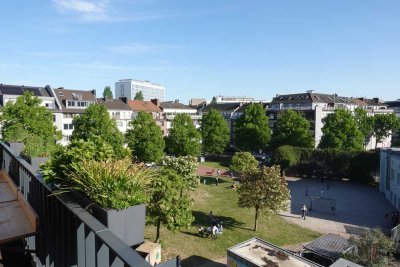 Süd-Terrasse über volle Breite | 124 m² kernsaniert | Düsseldorf-Stadtmitte