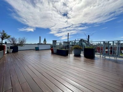 Schottenfeldgasse: Traumhafte Dachgeschoßwohnung 107m² mit Tiefgaragenstellplatz // Balkon 12m² // Dachterrasse 55m²