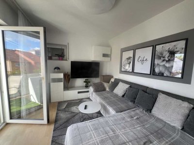 Gemütliche Eigentumswohnung mit überdachtem Süd - West -  Balkon; kurzfristig frei!