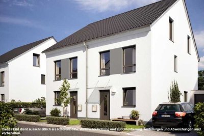 Neubau Doppelhaushälfte: 4 Zimmer, Garage, Garten - KfW-40 Standard ohne Maklerprovision