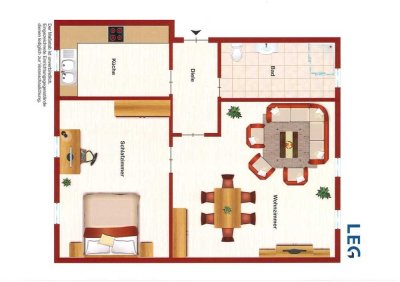 2-Zimmerwohnung im Erdgeschoss