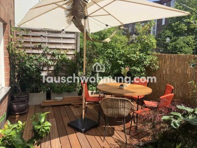 Tauschwohnung: 2 Zimmer Wohnung mit großer Terrasse im Herzen Winterhudes