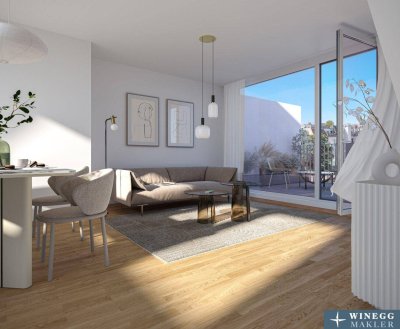 Nachhaltiges Wohnen beim Yppenplatz - 3-Zimmer-Wohnung mit privater Dachterrasse - Hochwertige Eigentumswohnungen - Provisionfrei