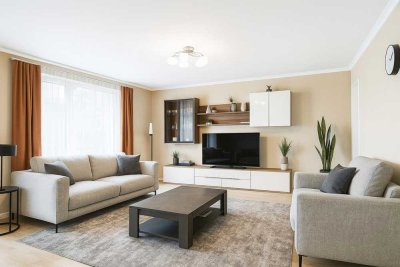 Modernisierte 4-Zimmer-Wohnung mit Balkon und Garten und zusätzlicher Ausbaureserve