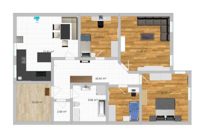Helle 5-Zimmer Dachgeschosswohnung mit Balkon in Thyrnau