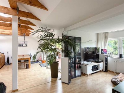 Lichtdurchflutete 65m² 2-Zimmer-Dachgeschosswohnung + Loggia + Keller im Zentrum Münster-Handorfs