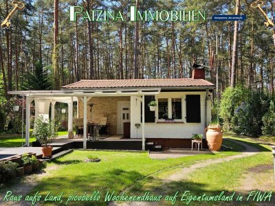 Raus auf‘ s Land, picobello Wochenendhaus  auf großzügigem und sehr gepflegtem Grundstück
