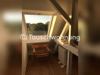 Tauschwohnung: Lichtdurchflutete DG-Wohnung mit Balkon