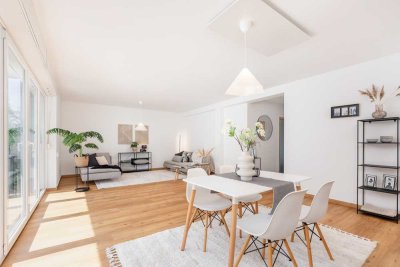 Bezugsfrei! Helle 3 Zimmer Wohnung mit Einbauküche und Balkon in verkehrsberuhigter Lage