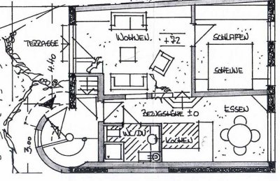 Helle 2-Zimmer Erdgeschosswohnung für Singles oder Paare