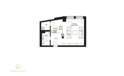 Erstbezug: Helle 1-Zimmer Atelierwohnung im Factory Village Wuppertal mit Industrieflair