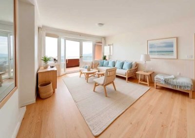 Nordseeblick! � Frisch renovierte Traumwohnung mit Blick aufs Meer, den Hafen und die KW Brücke
