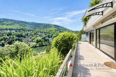 Wohnen über dem Neckar – Familienidylle mit traumhafter Sonnenterrasse und Panoramablick