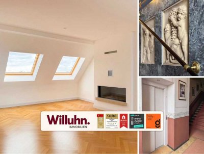 Frei werdend im Zentrum! Kamin | Lift | Loggia | Bad en suite + Gäste-WC | 2015 hochwertig saniert