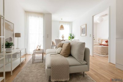 ERSTBEZUG | 2-Zimmer DG-Wohnung mit Loggia | Fernwärme &amp; Klimaanlage | Fassadenbegrünung | TG-Stellplatz optional | Nachhaltiges Wohnbauprojekt