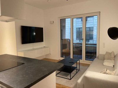 3 Zimmer Neubau Wohnung mit EBK, Loggia sowie TG-Stellplatz zwischen Bankenviertel und Taunusanlage