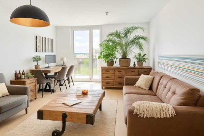 WEITBLICK VON DACHTERRASSE- OASE VEREINT MIT STÄDTISCHEM FLAIR IN BURGHAUSEN